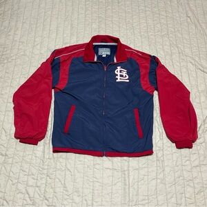 Vintage Majestic St. Louis Cardinals Full Zip Jacket Red Baseball Size Med